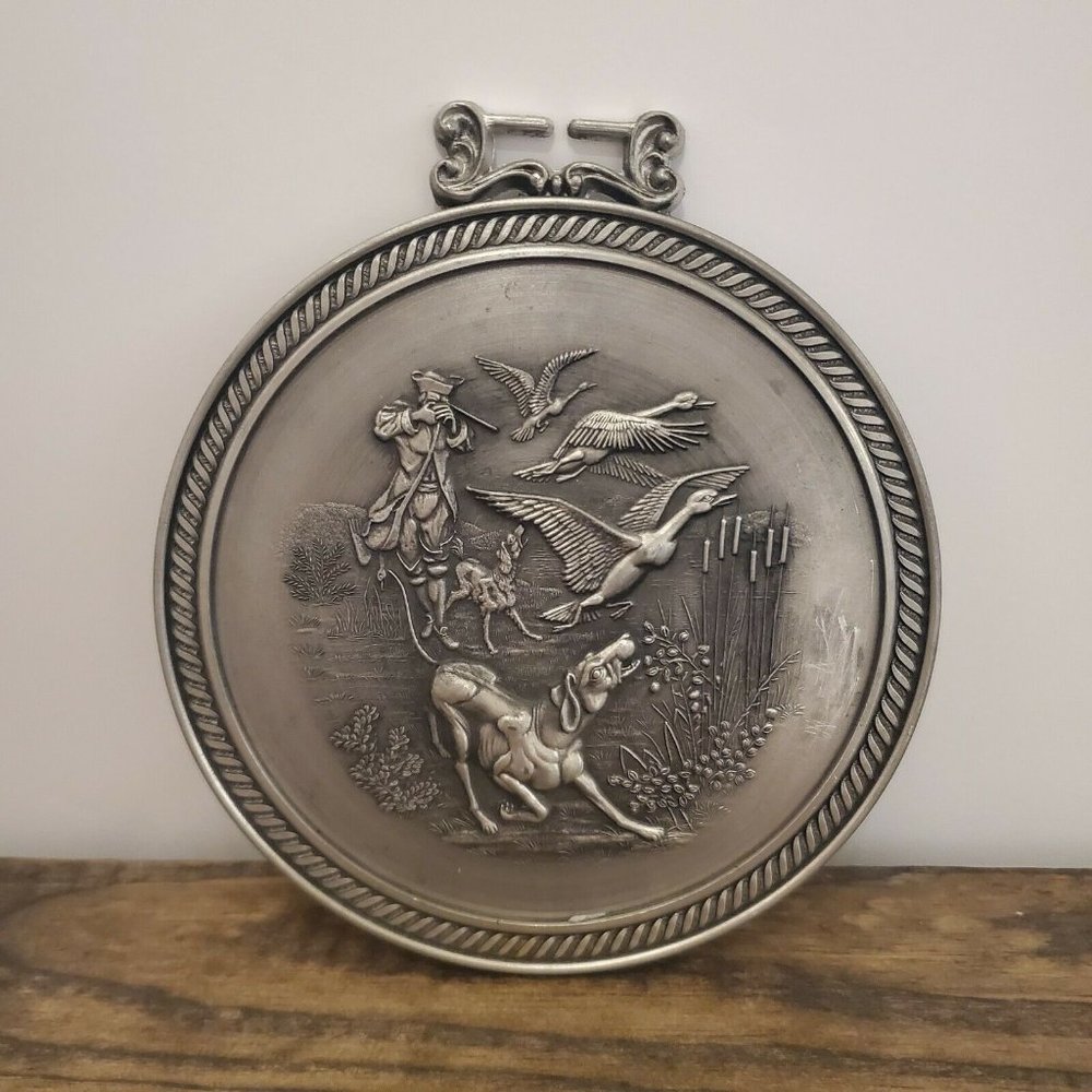 Zion Becker Silver 5.5 Inch Medallion Wall Hanging